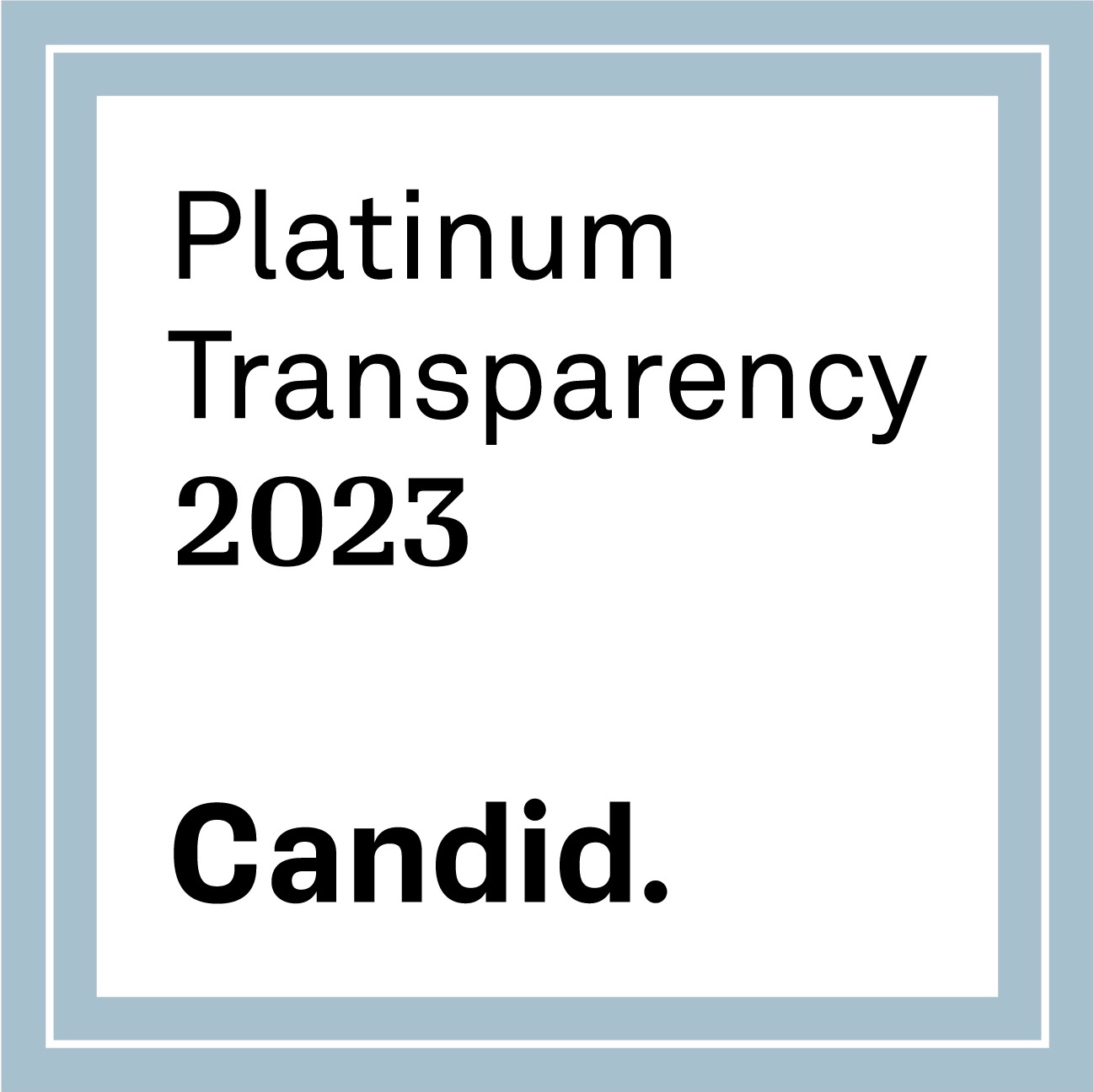 Guidestar 2023 Platinum Seal