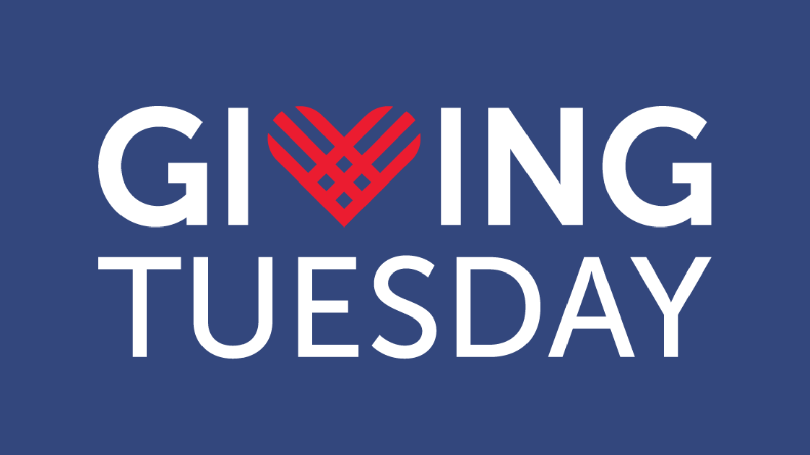 words Giving Tuesday with a heart at the center