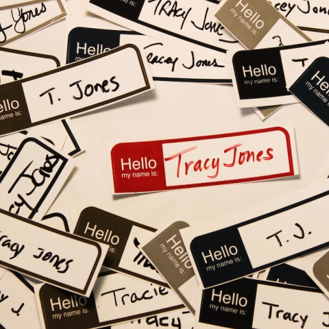 Tracy Jones nametag photo
